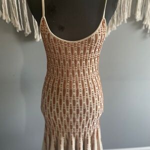 Alice+Olivia copper knit dress